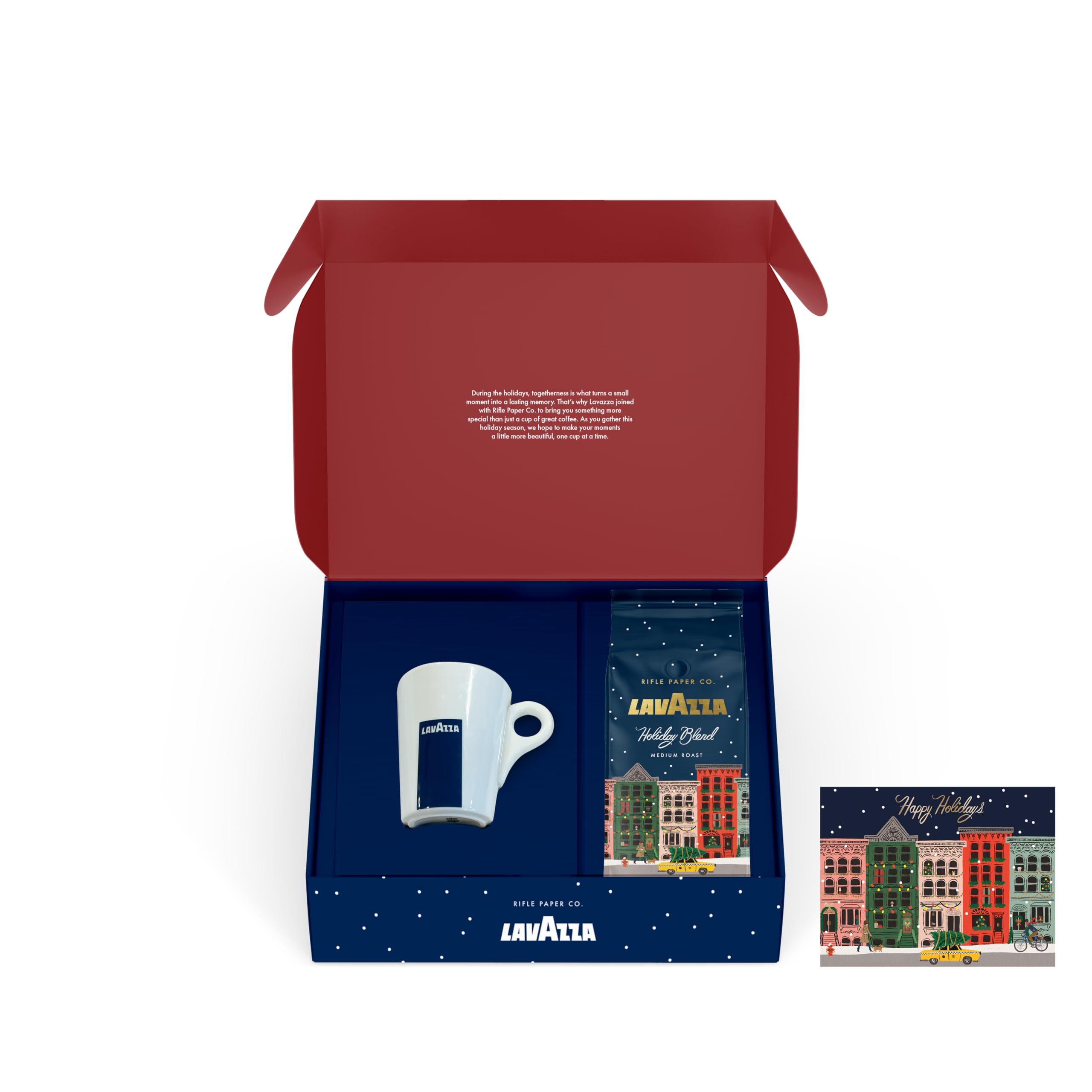 Amazon.com: Lavazza + Rifle Paper Co. Holiday Blend Gift Box